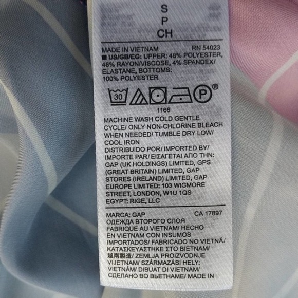 Gap Stripe Cami Tank Handkerchief Dress - Picture 6 of 7